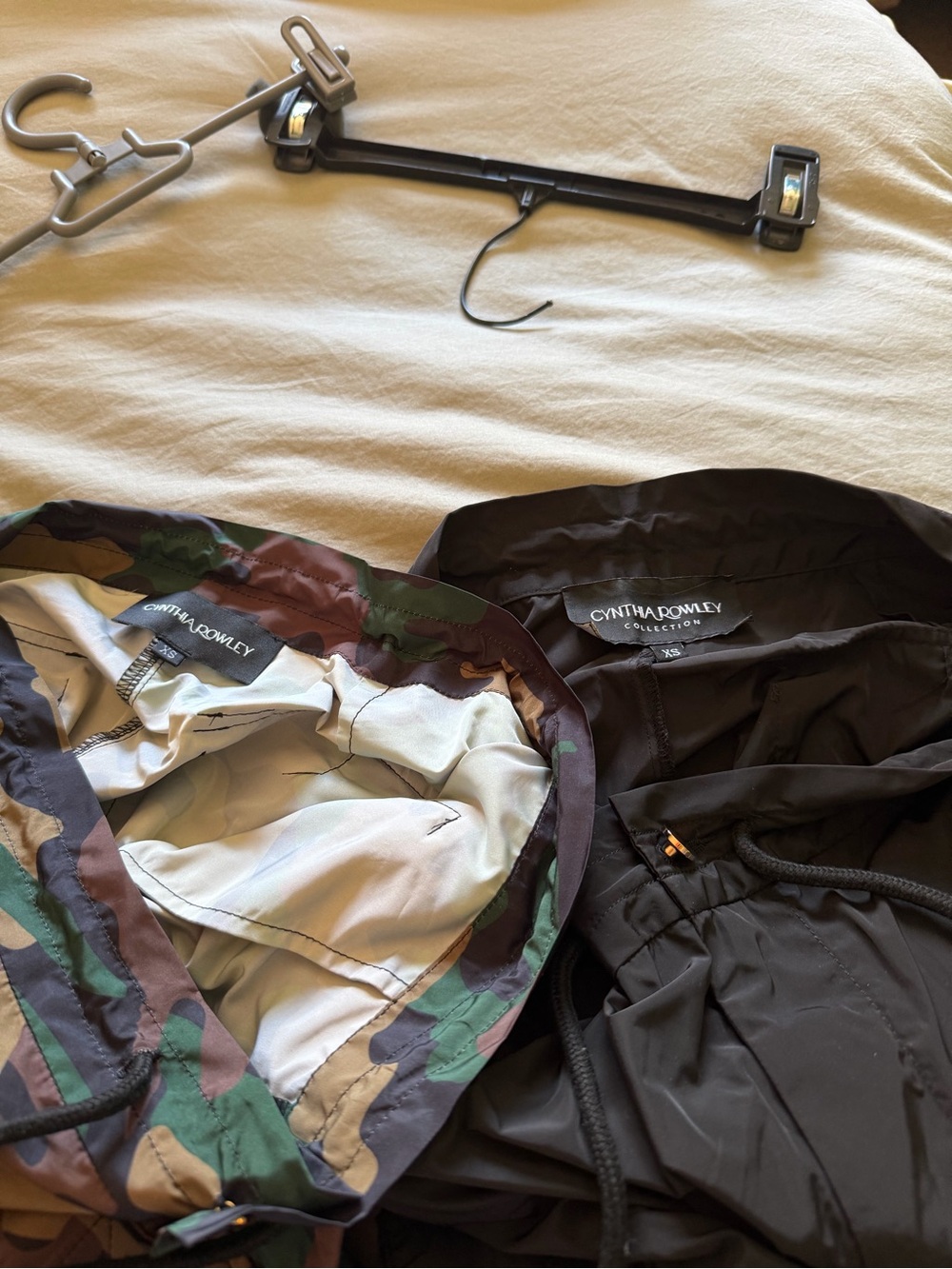 Cynthia Rowley Kim paints women’s - black and camouflage pants …